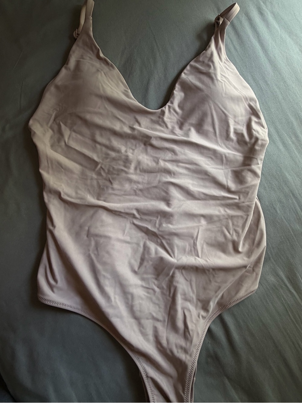 Aerie mauve V-neck Bodysuit